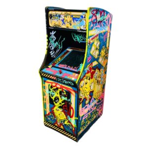 Ms. Pac-Man arcade rental graffiti