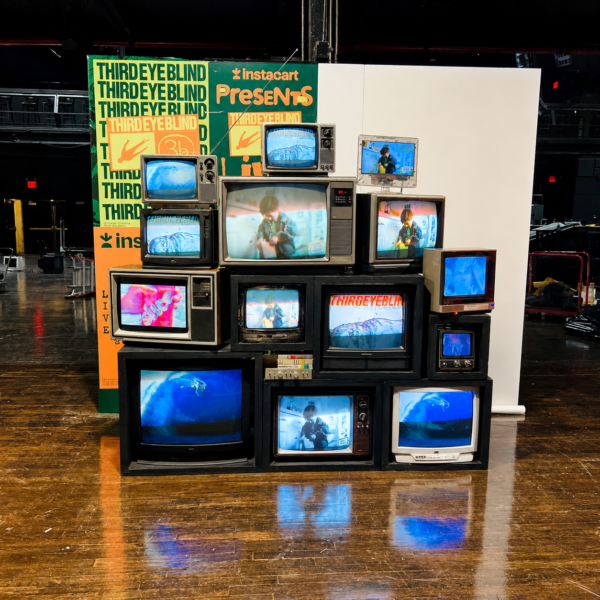 Vintage retro TV wall New York rental